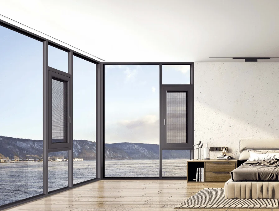 Aluminum strom windows, which decorate and protect our houses.