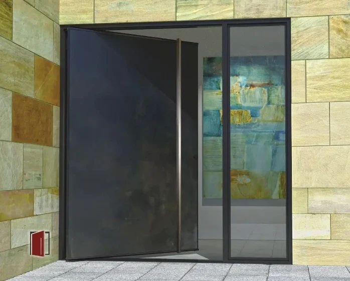 steel pivot exterior door