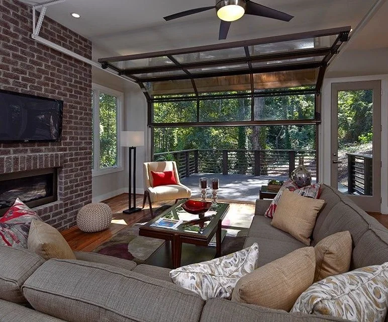 interior glass garage door