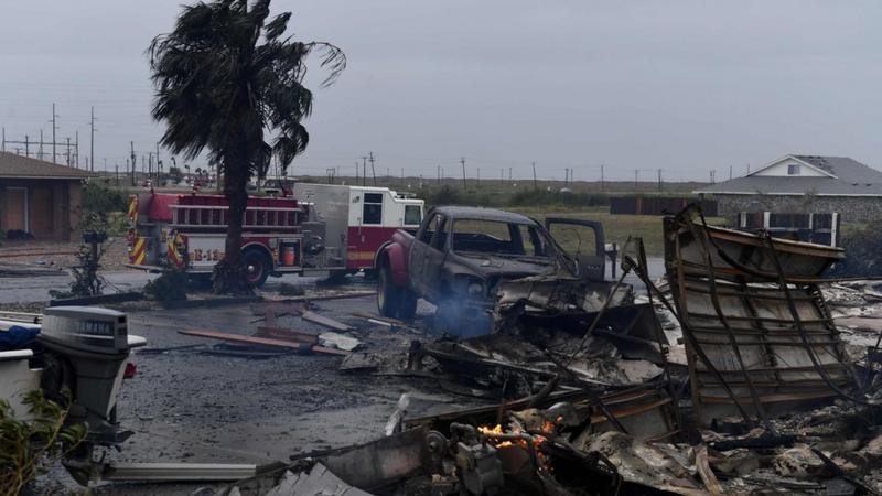 Hurricane Harvey hits Texas