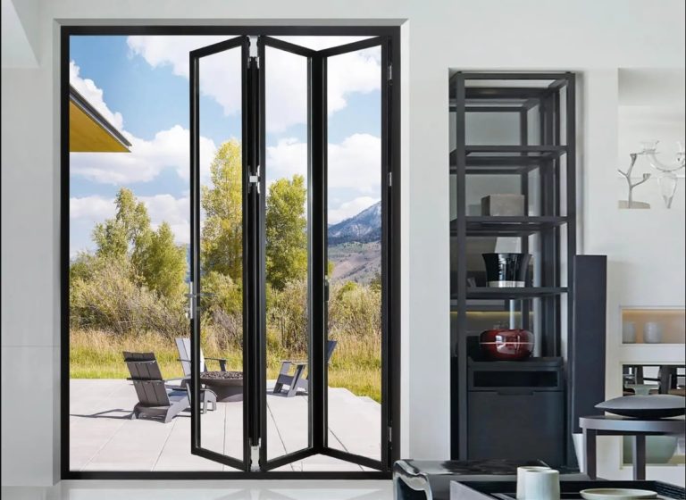 Aluminiumt bi folding barn doors