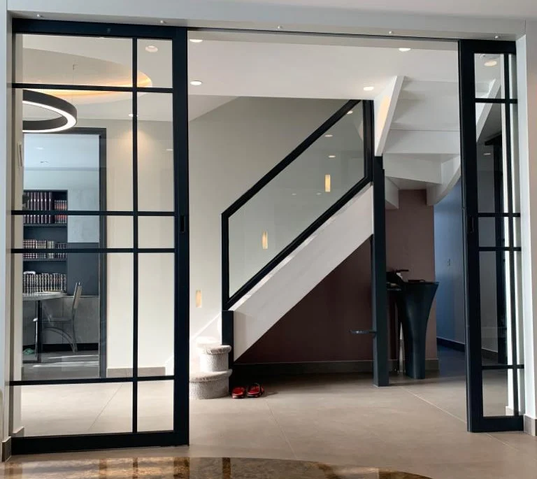 interior glass pocket door