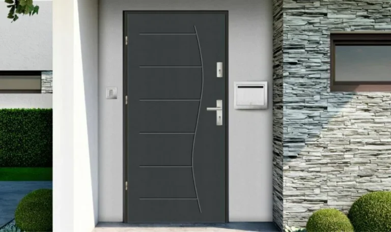 modern metal exterior door