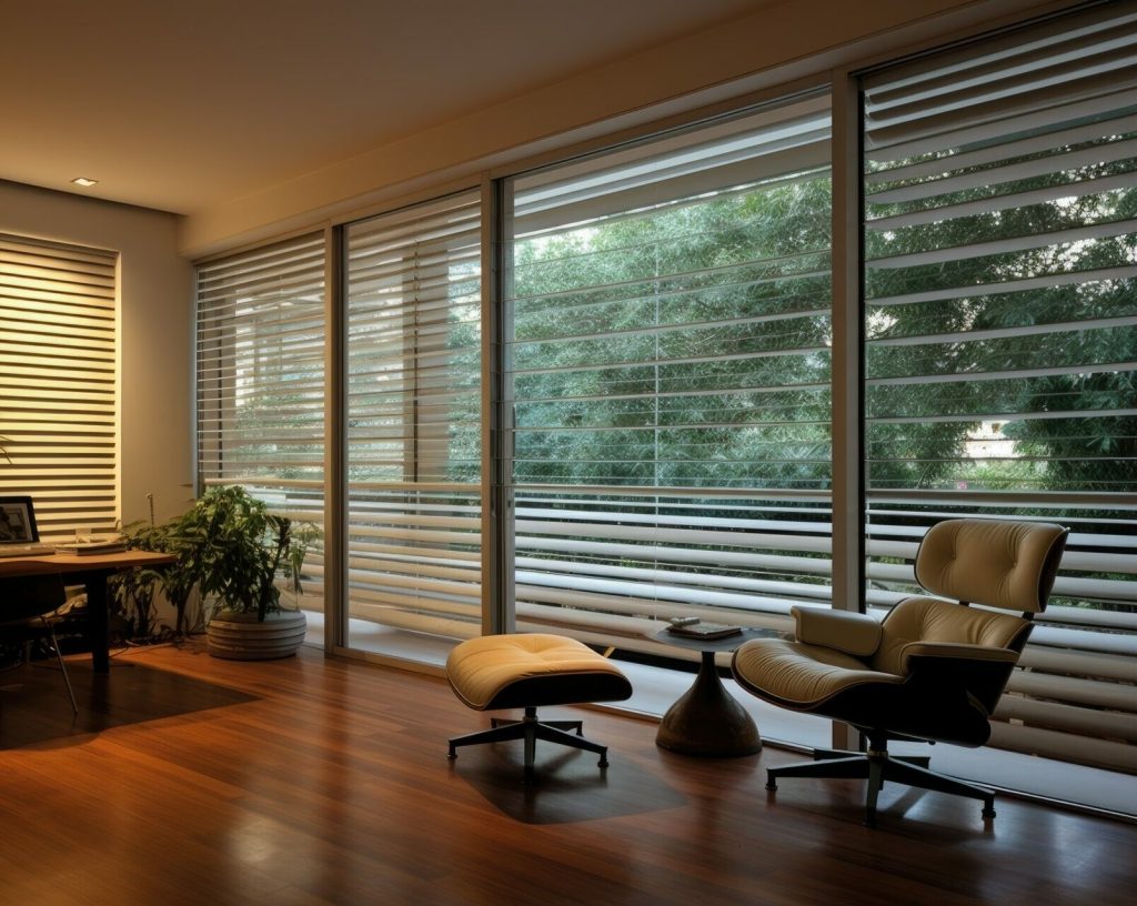 modern jalousie window