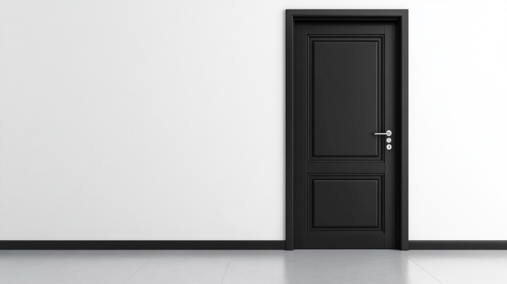 a-black-internal-door