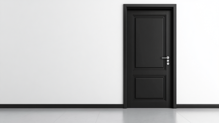 a-black-internal-door