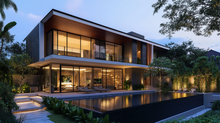 best aluninum windows and doors for villa in Indonesia