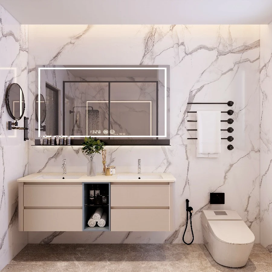popular smart white bathroom vanity