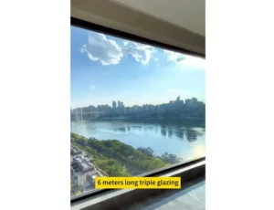 6-Meter Floor-to-Ceiling Window with Triple Glazing