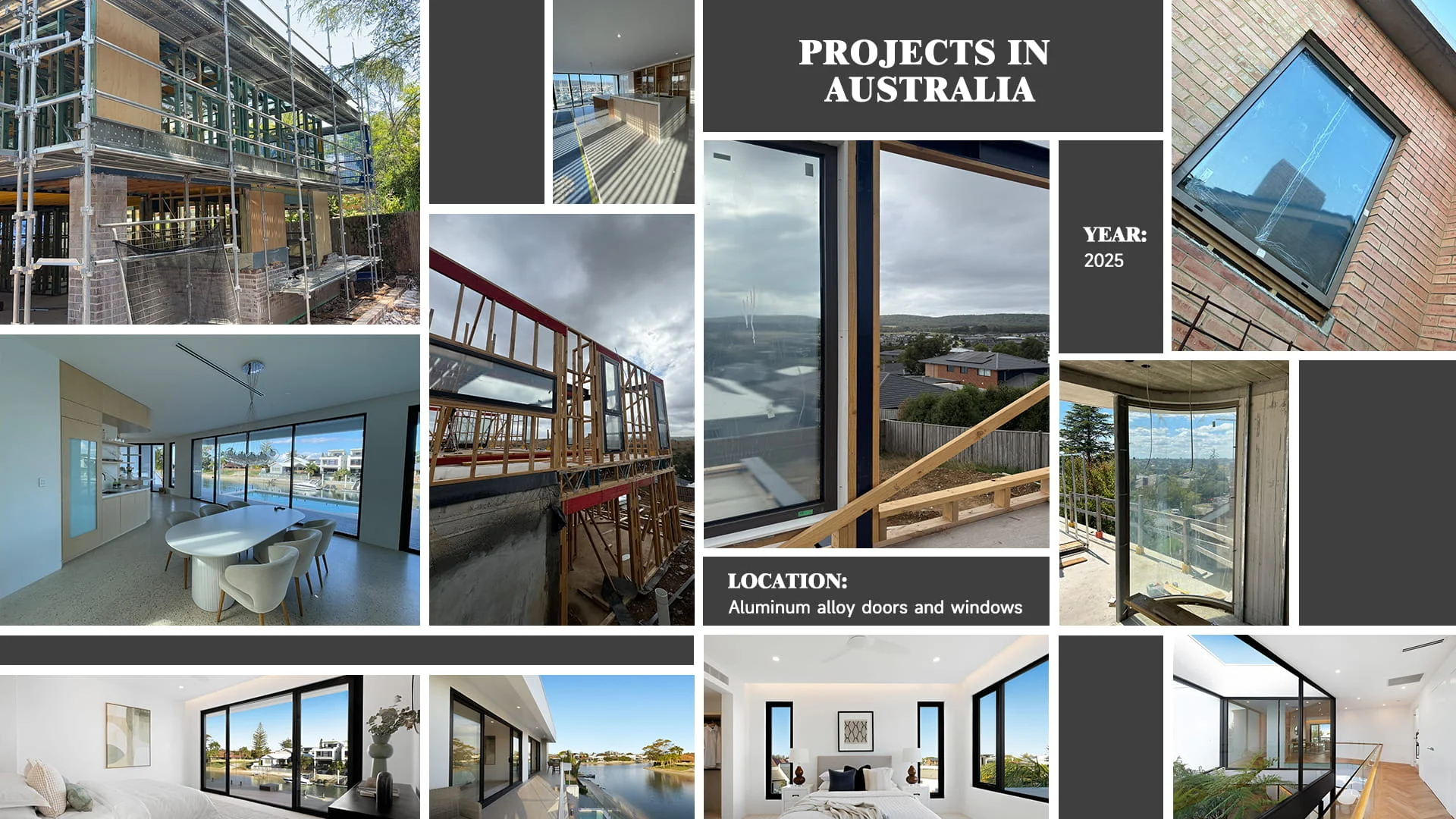 PA aluminum window project in Australia