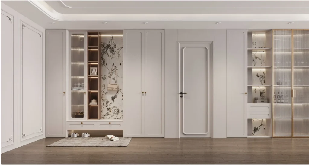 white-wooden-interior-sound-proof-door