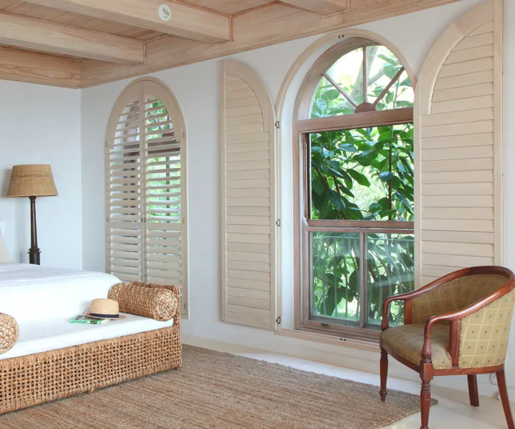 bathroom-ventilation-window-design-wooden-arched-window