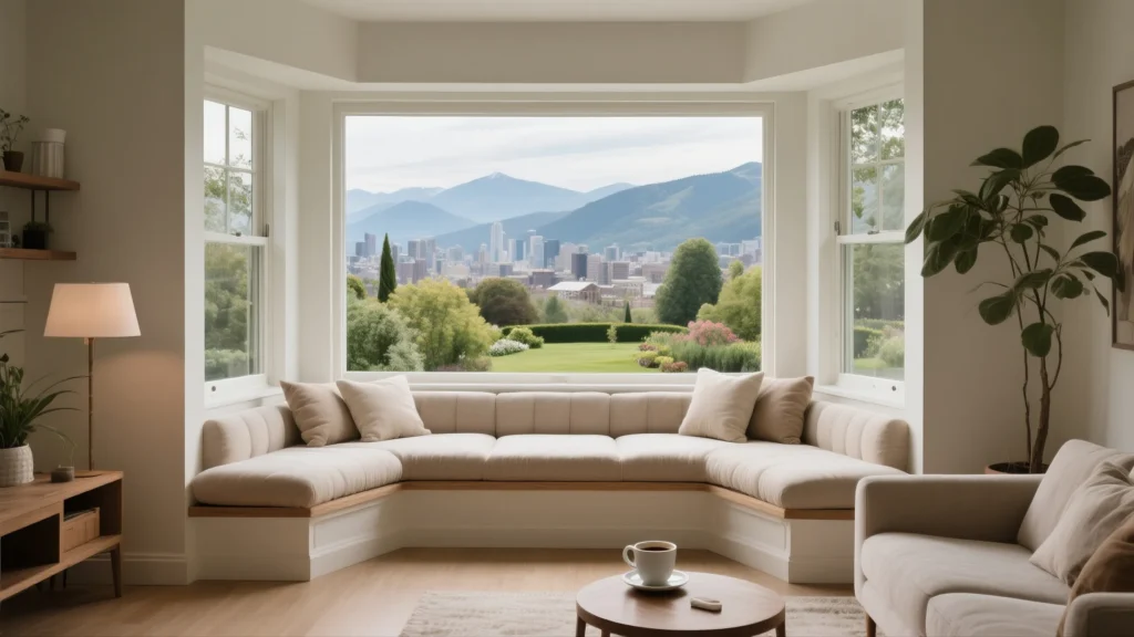bay window window aluminum window ventilation design
