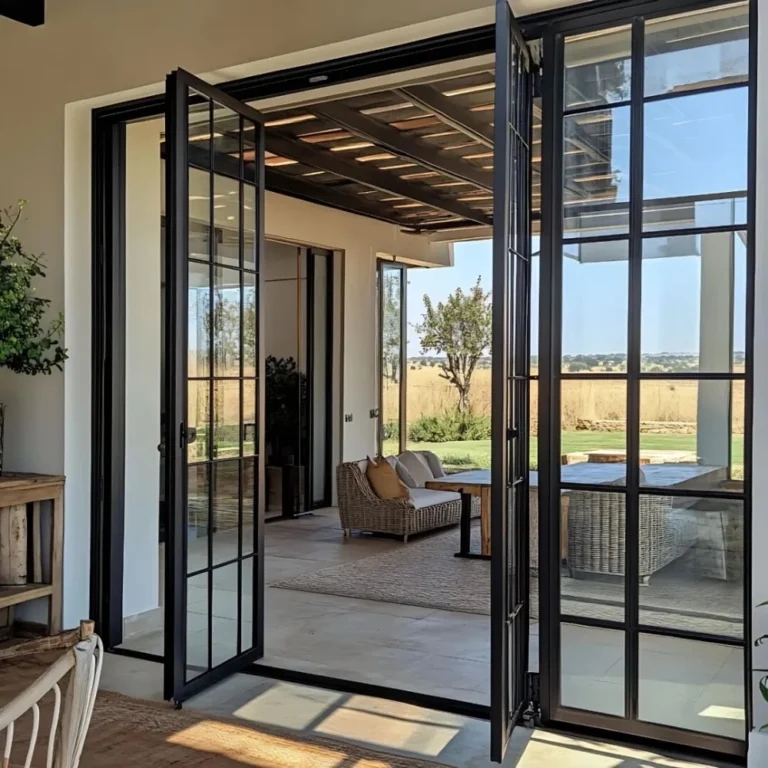 What are hinged patio doors