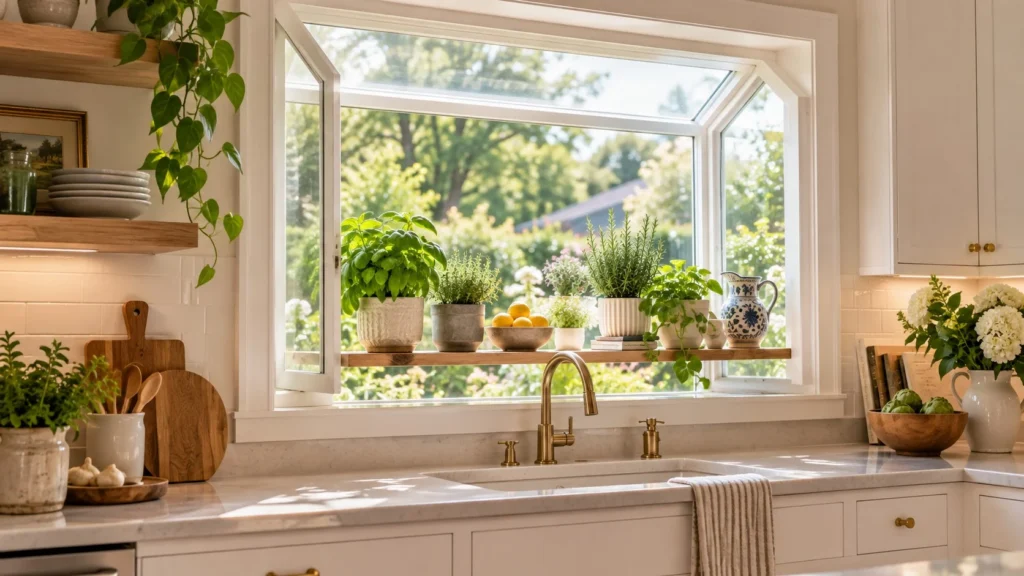Modern Kitchen Garden Window Ideas